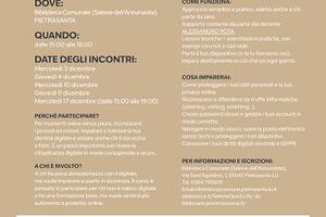 Bibliocare: a Pietrasanta un corso gratuito per imparare i segreti della navigazione in rete senza pericoli