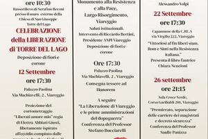 Dall&#039; 11 al 30 settembre le iniziative dell&#039;Anpi per l&#039;anniversario della liberazione di Viareggio e Torre del Lago