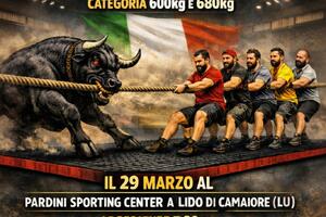 Tiro alla fune indoor, domenica 29 marzo a Lido di Camaiore in scena la Coppa Italia categorie 600 e 680 kg
