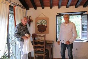 Vezzoni: Inaugurate le due terracotte di Alberto Bitossi al Piccolo Lencio Meo / Torrente Mulina pieno di schiuma / Tre comunali percorse in bicicletta