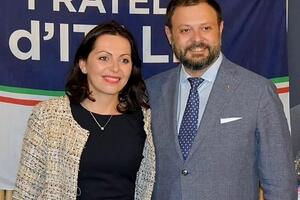 Vittorio Fantozzi, capogruppo FDI in regione Toscana e Mara Nicodemo, capogruppo FDI in provincia di Lucca «Porteremo in Regione le priorità della Versilia»