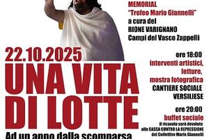 &quot;Una vita di lotte&quot;: al via le iniziative per ricordare Mario Giannelli, mercoledì 22 ottobre