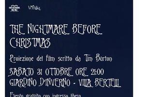 Proiezione del film "The Nightmare Before Christmas" a Villa Bertelli, sabato 31 ottobre