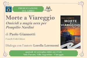 Torna il giornalista-detective Pompilio Nardini nelle parole dell’autore Paolo Giannotti nella presentazione del libro a Villa Argentina