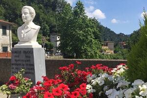 Commemorazione della morte del partigiano Amos Paoli a Seravezza il 29 giugno