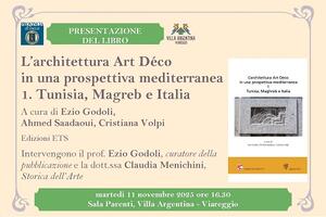 “Scrittori e lettori a Villa Argentina”: martedì 11 novembre in Sala Parenti si parla di “Art Déco in una prospettiva mediterranea”