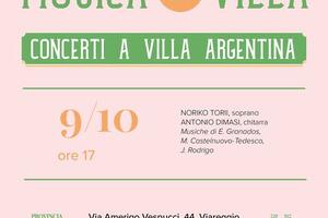 Dopo la pausa estiva torna "Musica in Villa": sei concerti a Villa Argentina  tra ottobre e dicembre