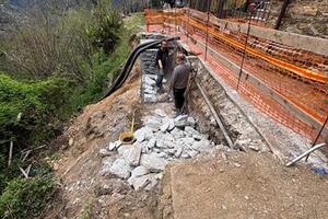 Seravezza: ripristino frana a Minazzana in fase conclusiva gli interventi di messa in sicurezza