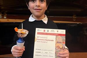 Il piccolo "enfant prodige" di Altopascio incanta ancora: Salvatore Saudino vince il primo premio assoluto al Concorso Nazionale "Giulio Rospigliosi"