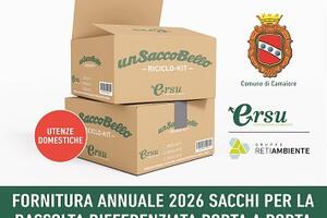 &quot;Un Sacco Bello&quot; a Camaiore: apertura degli infopoint per il ritiro della fornitura annuale dei sacchi Ersu per la raccola PaP