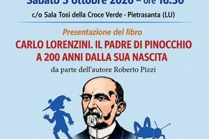 A.M.I. Versilia celebra il bicentenario di Collodi, sabato 3 ottobre