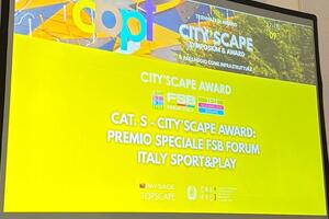 Lo Stadio Dei Pini “Torquato Bresciani”di Viareggio vince il Premio Speciale Fsb Forum Italy Sport&amp;Play