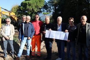 Ruspe al lavoro sulla Giraldina: avanzano i lavori ecco il cantiere che cambierà volto al corso d'acqua