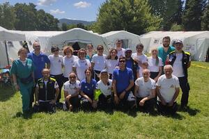 I professionisti dell’ASL Toscana nord ovest all’esercitazione della colonna mobile della protezione civile toscana