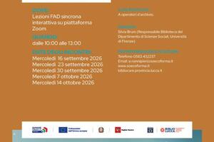 Bibliocare: Ultimi giorni per iscriversi al corso specialistico “Comunicare l’archivio all’esterno”: scadenza per le domande, l’11 settembre
