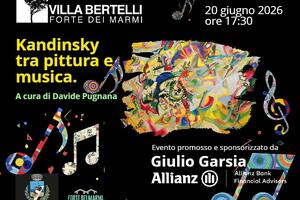 "Kandinsky tra pittura e musica". Conferenza dello storico dell'arte Davide Pugnana a villa Bertelli, sabato 20 giugno