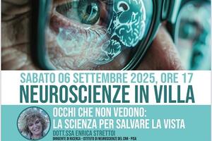 Primo incontro sulla scienza che salva la vista della Matteo Caleo Foundation a Villa Bertelli, sabato 6 settembre