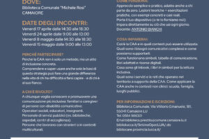 Bibliocare: Ultimi giorni per iscriversi al corso “Comunicare senza barriere” che si terrà a Camaiore