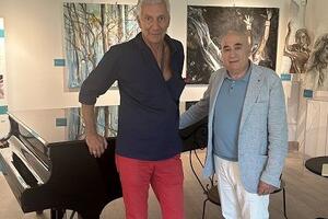 Il Principe Fulco Ruffo di Calabria in visita al Museo di Arte Moderna Quarto Platano di Villa Bertelli a Forte dei Marmi