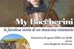 &quot;My Boccherini&quot;: lo spettacolo di Nicola Fanucchi a Cava Barghetti il 31 agosto