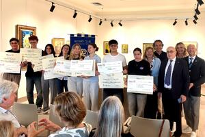 Primo Premio Quarto Platano. Cerimonia di premiazione a Villa Bertelli per gli studenti dell'Istituto Chini- Michelangelo