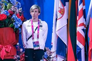 L&#039;allenatrice della Motto Francesca Cupisti ai Mondiali Junior con la Nazionale di ritmica