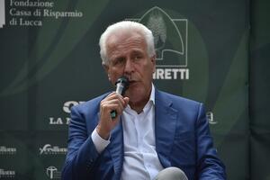 “Grandi toscani”. Il presidente della Regione Toscana Eugenio Giani al Caffè della Versiliana, mercoledì 12 agosto