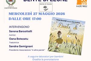 "Dente di leone": alla Biblioteca comunale di Forte dei Marmi la presentazione del nuovo inbook dedicato ai più piccoli, mercoledì 27 maggio