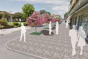 Via Mazzini, la Giunta approva la riqualificazione della pavimentazione. Il sindaco Murzi: "Prosegue con coerenza il percorso di rinnovamento del centro di Forte dei Marmi"