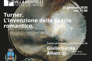 "Turner l'invenzione dello spazio romantico": conferenza di Davide Pugnana a Villa Bertelli, venerdì 23 gennaio