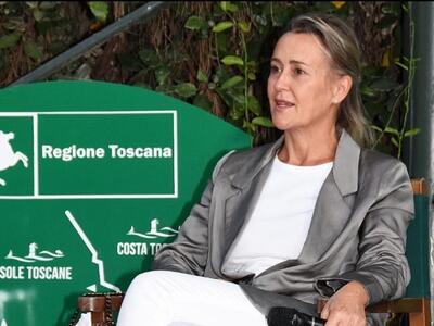 Il vicesegretario nazionale di Forza Italia  Deborah Bergamini al Caffè della Versiliana