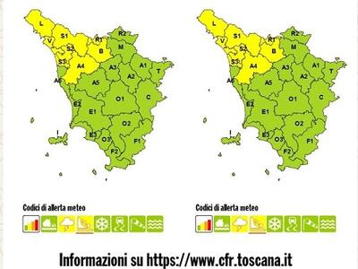 Maltempo Toscana, la Regione emette Allerta Gialla per tutta la giornata di domenica 16 novembre