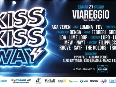 A Viareggio cresce l'attesa per il Kiss Kiss Way: arriva Giusy Ferreri
