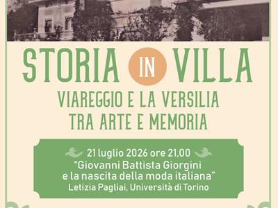 Storia in Villa: lo sviluppo della moda italiana e del Made in Italy nel racconto di Letizia Pagliai attraverso la figura di Giovanni Battista Giorgini, martedì 21 luglio
