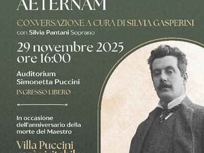 Anniversario della morte di Giacomo Puccini, 29 novembre. Requiem Aeternam, ore 16 Auditorium Simonetta Puccini