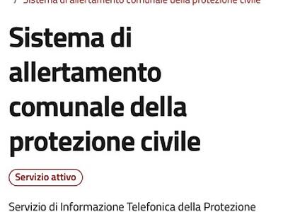 Camaiore: online il nuovo sistema di allertamento comunale della Protezione Civile