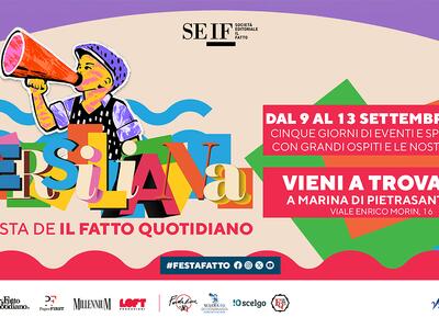 Il grande ritorno: la Festa del Fatto Quotidiano torna in Versiliana dal 9 al 13 settembre
