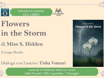 Villa Argentina, presentazione libro 'Flowers in the Storm' di Miss S. Hidden martedì 10 febbraio