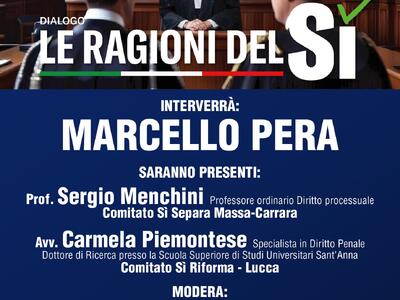 Le ragioni del Sì: a Forte dei Marmi l'incontro con Marcello Pera