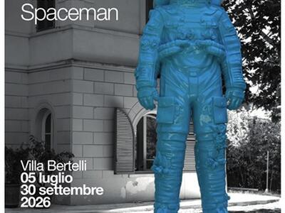 Inaugurazione dell'opera "Spaceman" di Filippo Tincolini a Villa Bertelli, domenica 5 luglio