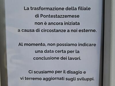 Ritardo inspiegabile per la trasformazione della filiale di Bcc di Pontestazzemese in self banking: la segnalazione di Giuseppe Vezzoni
