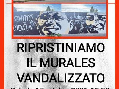 Assemblea Antifascista Viareggio: Il murales “Essere umano, essere partigiano” è stato deturpato da neo-fascisti