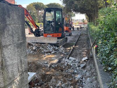 Lido di Camaiore, riparte il cantiere della pista ciclabile su via delle Serre