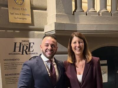 Rotary Club Sant'Anna di Stazzema - Via Francigena: Inaugurazione nuova sede ed incontro con Sindaca di Viareggio Dott.ssa Sara Grilli