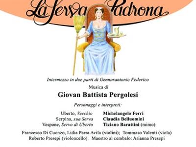 "La serva padrona" al Teatro delle Scuderie Granducali di Seravezza il 25 agosto