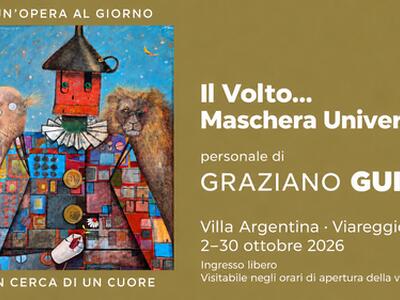 A Villa Argentina si inaugura "Il volto... maschera universale", la mostra personale di Graziano Guiso