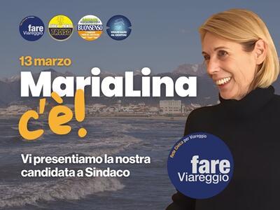 Amministrative Viareggio: Maria Lina Marcucci si candida a sindaco
