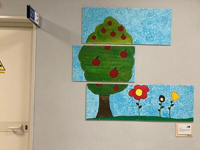 Installati pannelli artistici nella sede della Neuropsichiatria infantile della Versilia