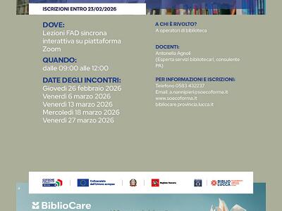 Bibliocare: La biblioteca come laboratorio sociale. Un corso su piattaforma Zoom per progettare nuovi servizi