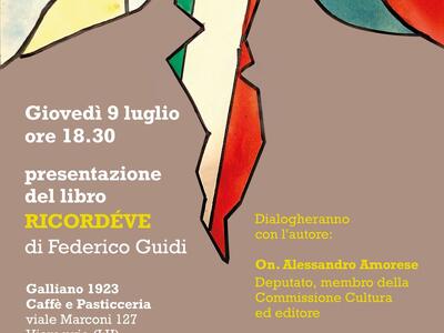 Viareggio, in passeggiata la presentazione del libro "Ricordéve" di Federico Guidi, giovedì 9 luglio